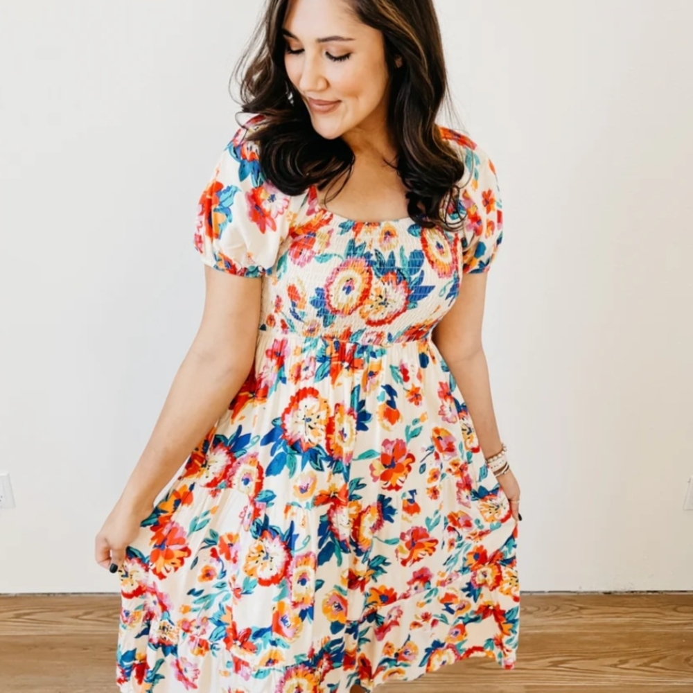 Floral Print Women's Dress